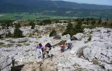 Montée dans les pierriers